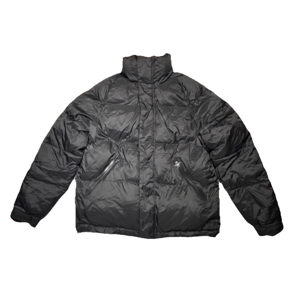 Y2K Express Black Puffer Jacket Insulated Nylon Winter‎ Coat Mens M L Womens XL